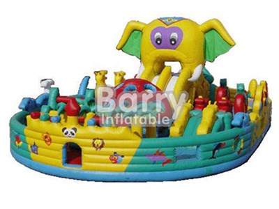 Factory Direct Durable Inflatable Amusement Park,Elephant Inflatable Playground BY-IP-062